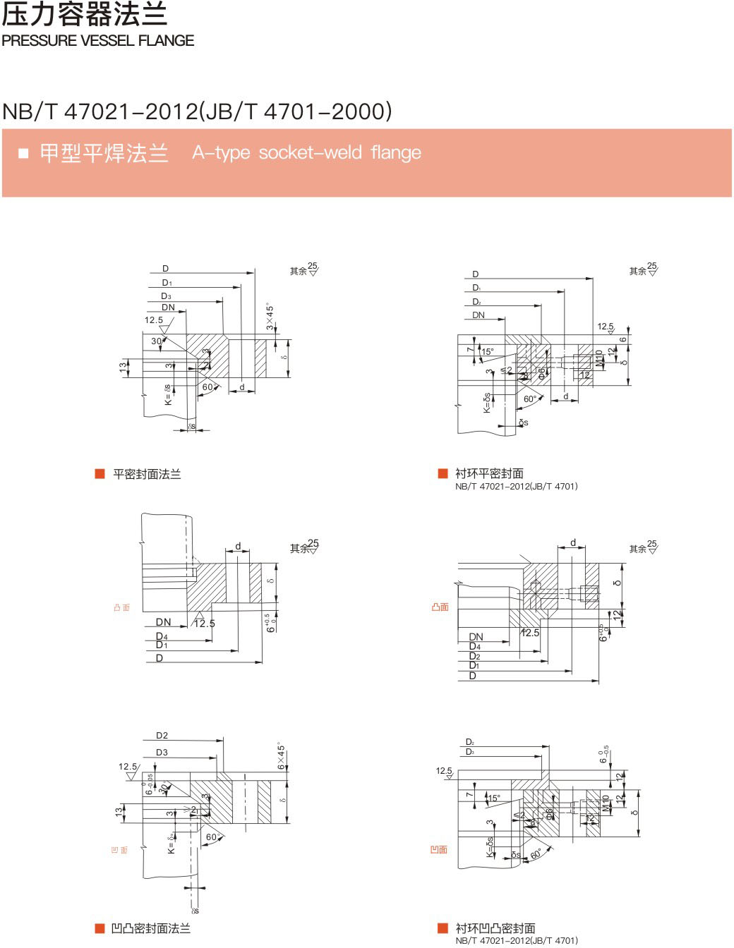 A-type socket-weld flange