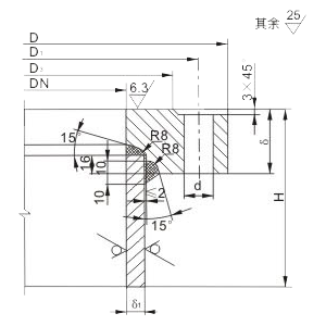 B-type socket-weld flange
