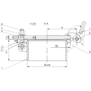 Quick open handholes with hinged cover