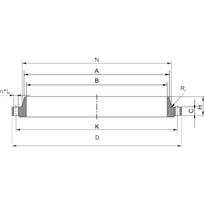 Large-diameter steel pipe flangeand blank flange